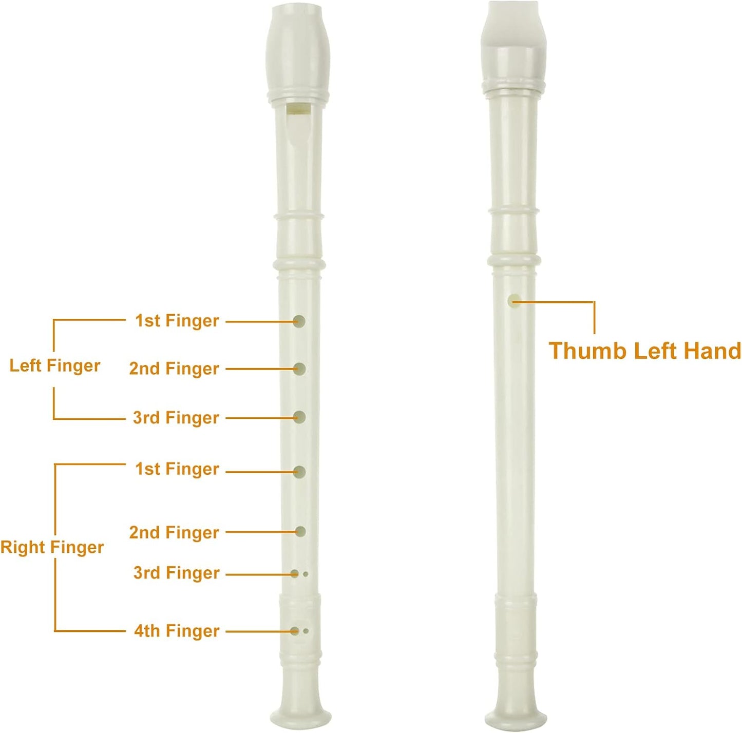 16 Pack 8 Hole Recorder Flute, Plastic Recorders Musical Instruments with Cleaning Rod, Beginner Recorders Soprano Recorder for Music