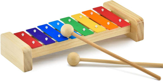 MUSICUBE Xylophone for Kids Wooden Xylophone with Mallets Orff Music Instrument for Educational Preschool Learning Baby Percussion Kit Professional Tuning Gift Choice for Children