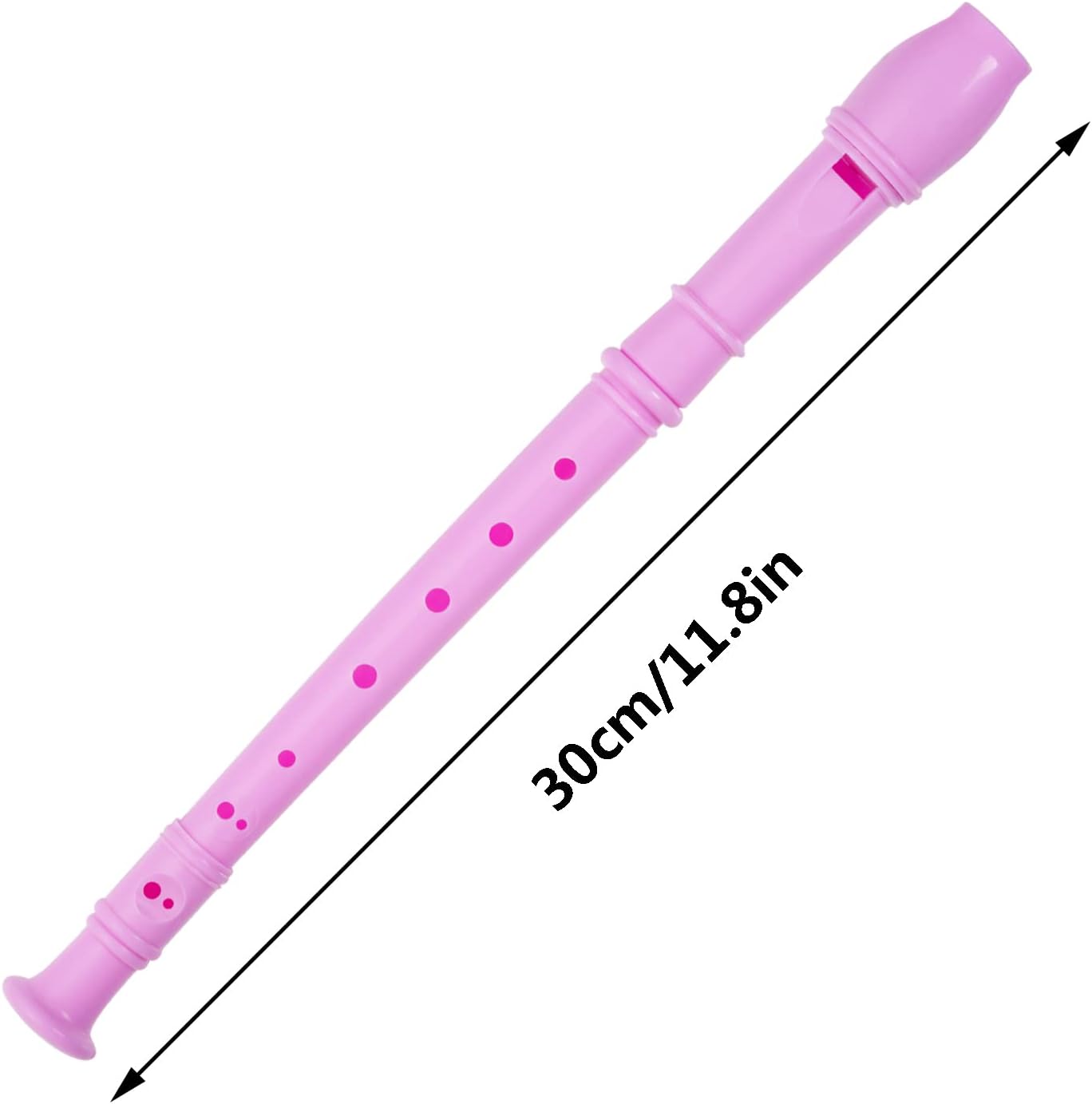 3 Pack 8 Hole Soprano Recorders Descant Flute With Cleaning Rod German Style for Beginner Graduation or Back to School Gift (dark blue, green, pink)