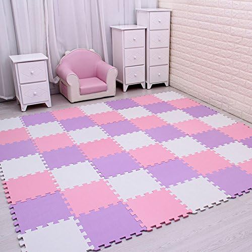 XMTMMD Baby Play MAT Game MAT Floor Tile Foam Pads Foam Kids Kid Rug Tile Flooring Baby Floor MAT Crawling MAT Interlocking MATS Baby Gym Mat Gym Flooring Mat Puzzle Exercise Mats