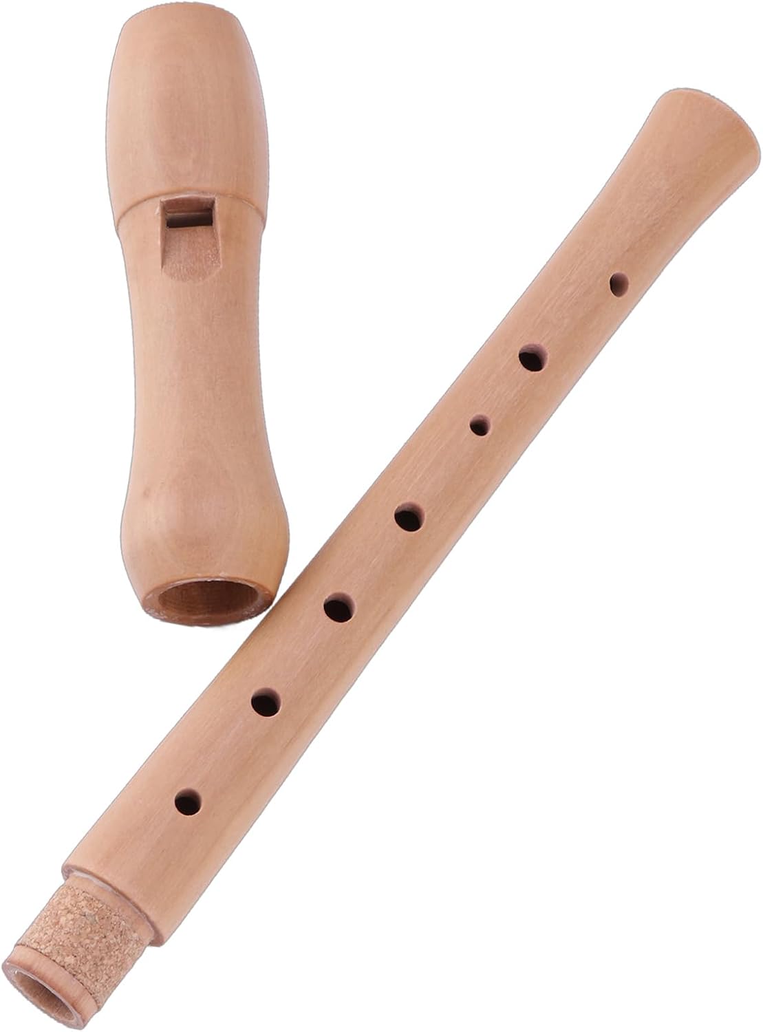 C Key 8 Hole Descant Soprano Recorder with Rod German Kids Music Flute Instrument Descant Wood Recorder