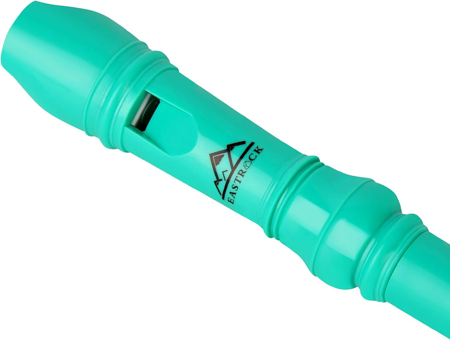 Eastrock Recorder Instrument German Style Soprano Recorder Green 3 Pieces for Beginners with Cleaning Rod, Fingering Chart, Packing Bag, Thumb Rest