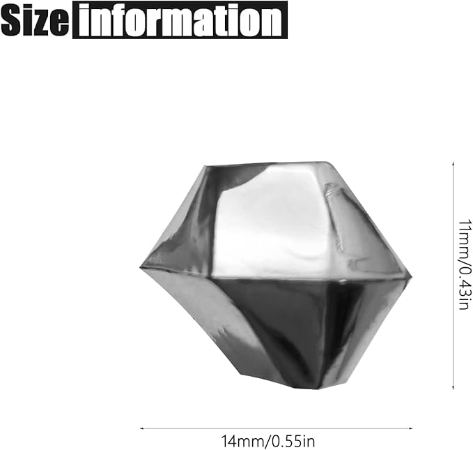 Fake Crushed Ice Cubes, Vase Fillers, 11 * 14 mm 650 pcs Reusable Fake Ice Cubes Artificial Acrylic Crystal Cubes for Wedding Decor Gold