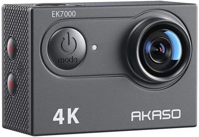 AKASO EK7000 4K30FPS 20MP WiFi Action Camera with EIS Ultra HD 131FT Waterproof Underwater Camera Remote Control 4X Zoom Support External Microphone Black