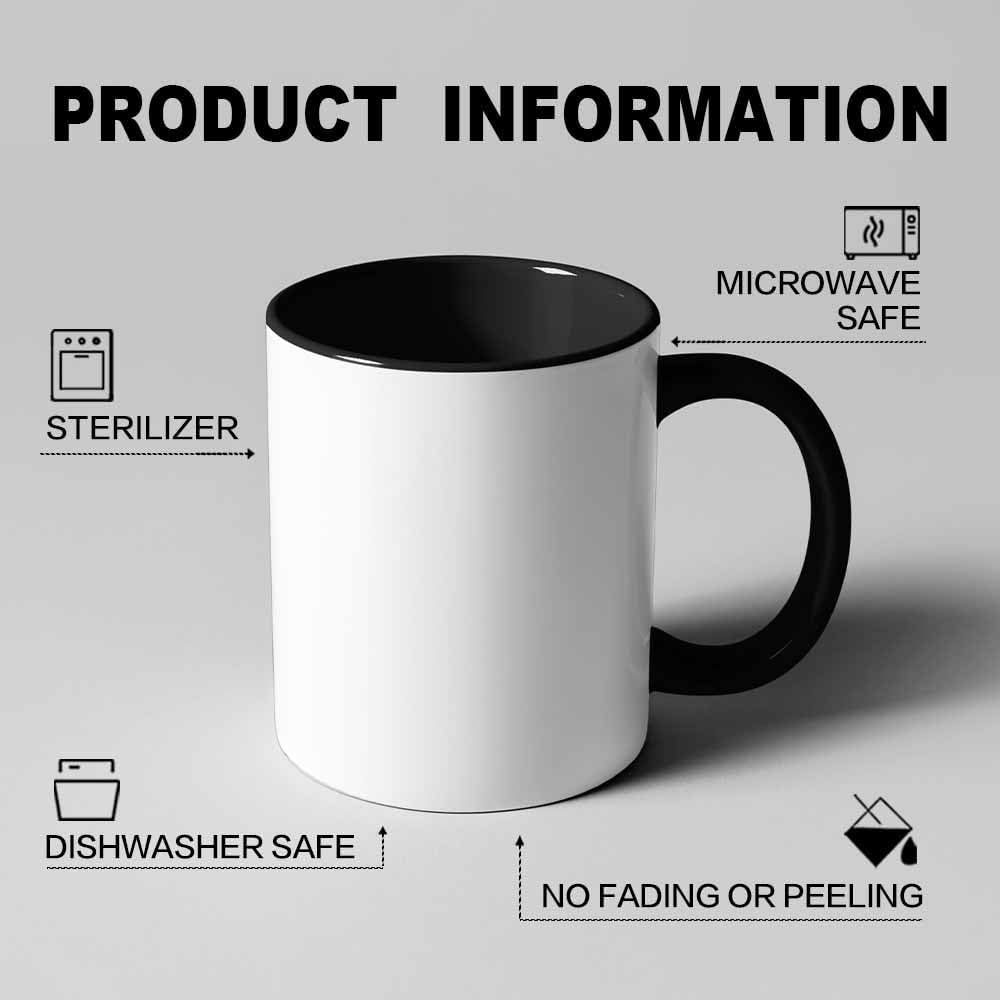 Custom Mug, Customized Photo Coffee Mug Personalized 11 Oz Ceramic Mug with Photo, Taza Personalizadas for Men Women Family