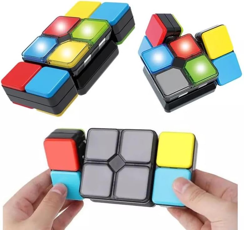 Electronic Handheld Game – 4 Exciting Game Modes | Color-Matching & Sliding Challenge | Move, Match & Race Against Time | Fast-Paced Brain Teaser for Kids & Adults Ages 8+