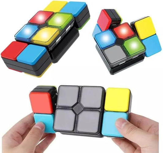 Electronic Handheld Game – 4 Exciting Game Modes | Color-Matching & Sliding Challenge | Move, Match & Race Against Time | Fast-Paced Brain Teaser for Kids & Adults Ages 8+