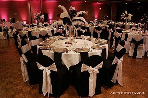 Obstal 10 PCS Burgundy Satin Chair Sashes Bows for Wedding Reception- Universal Chair Cover Back Tie Supplies for Banquet, Party, Hotel Holiday Event Decorations