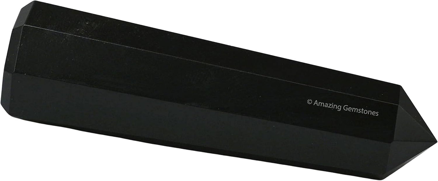 Amazing Gemstone Black Obsidian Crystal Towers ~ Natural Healing Crystal Point Obelisk for Reiki Healing and Crystal Grid (2" to 3" Inch)