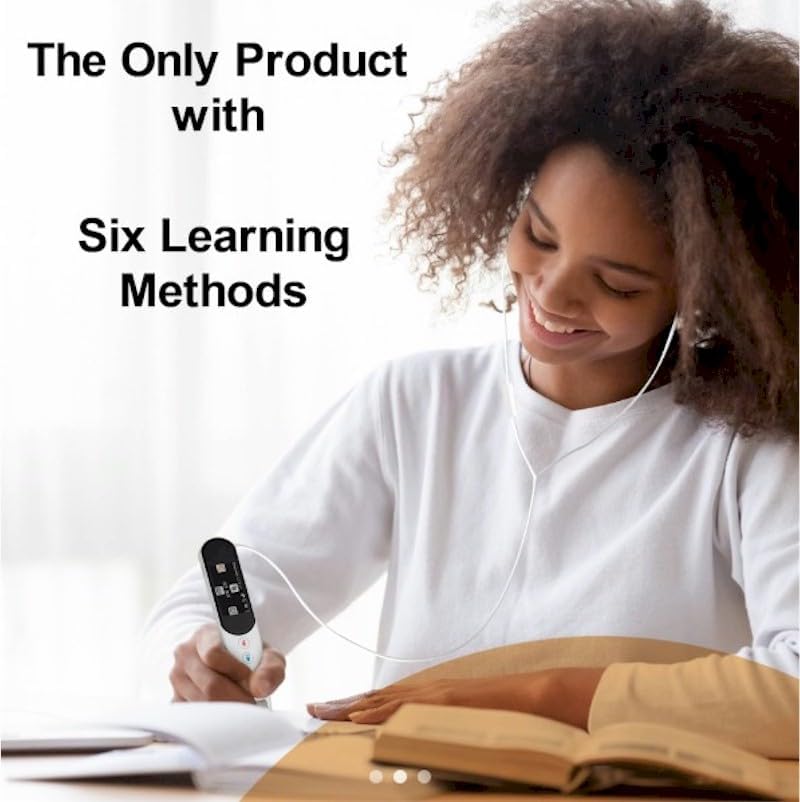 Rocket Pen Reading Tutor + Case - Use Its Six Learning Aids to Make Reading Your New Super Power. Plus: Scan Phone or Tablet Screen to Hear Scanned Text. Self-Contained, No PC Needed