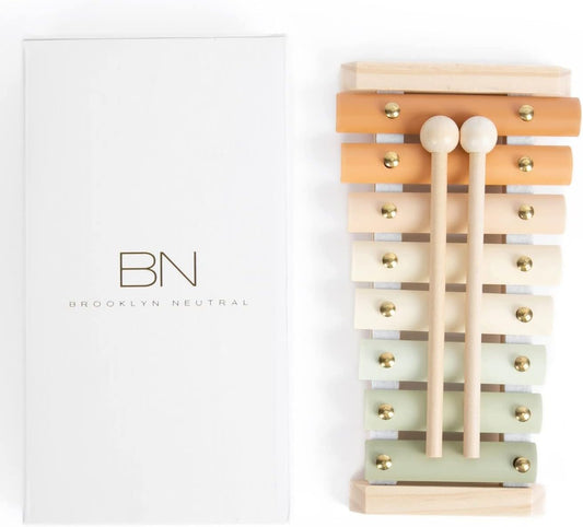 Xylophone, Montessori Musical Toy for Toddlers and Young Kids with a Modern Boho Aesthetic, Perfect in a Nursery, Playroom or as a Gender Neutral Baby and Birthday Gift