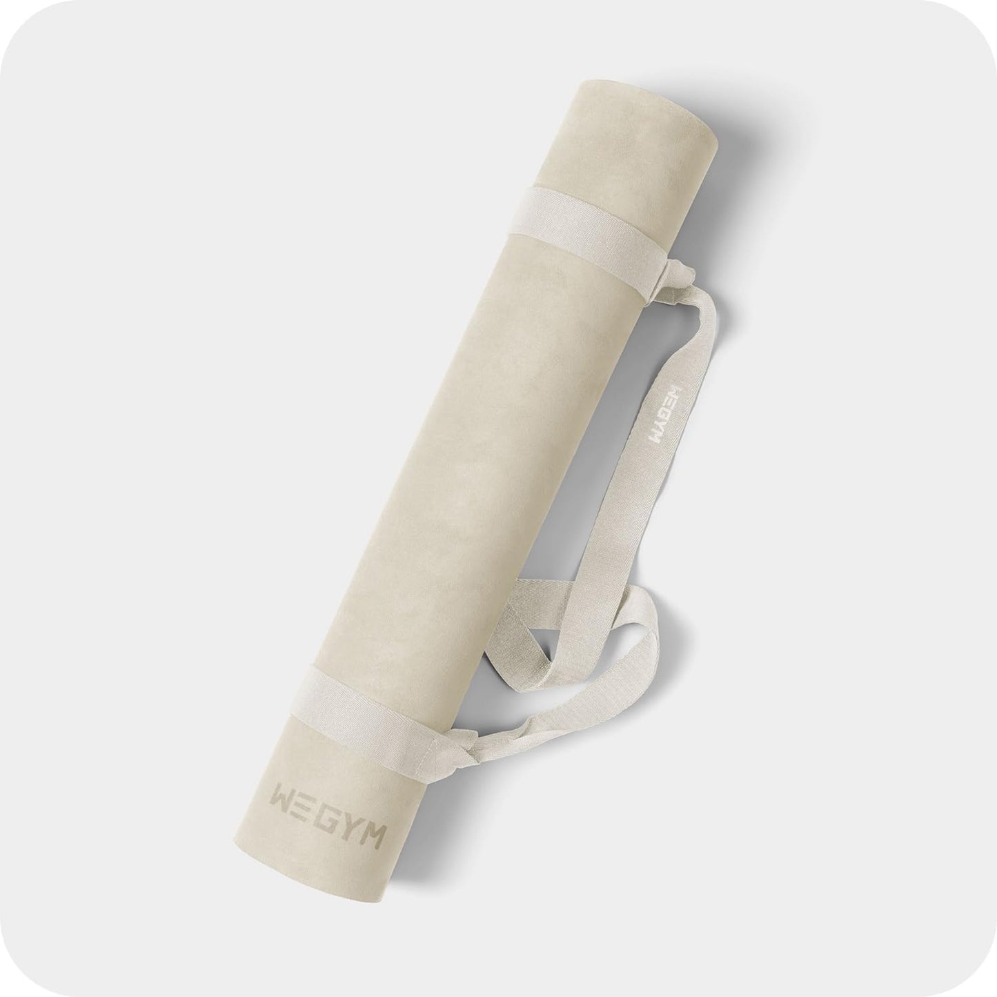 4mm Cushioned Exercise Mat for Yoga & Pilates - Anti Slip, Polyurethane with Suede Top & Carrying Strap