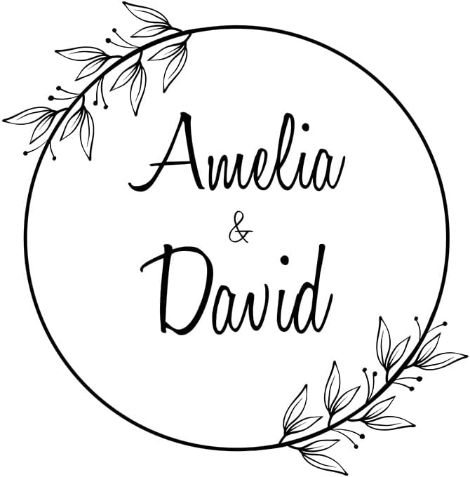 Personalized Wedding Embosser | Custom Made with Initials or Monograms for Couples | Elegant Designs for Stationery, Invitations, Napkins, and More (Design 2)