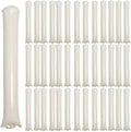 40pcs Round headTeam Spirit Boom Sticks Thunder Sticks Cheering Sticks Team Spirit Plastic Cheerleading Spirit Stick Clapper Inflatable Noise Maker Sports Supply (White)