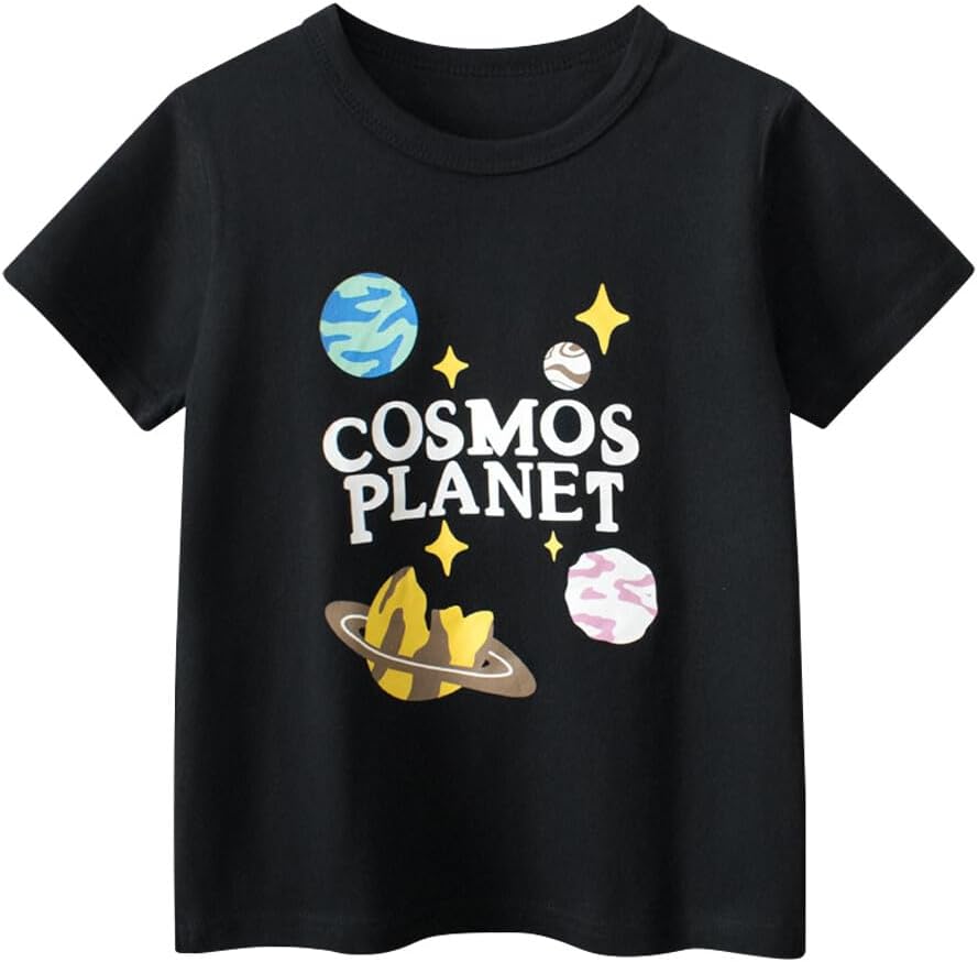 Boys' 4-Pack Excavator Short Sleeve Crewneck T-Shirts Top Tee Size 2-7 Years Toddler Boys' Value Pack Cotton T-Shirt