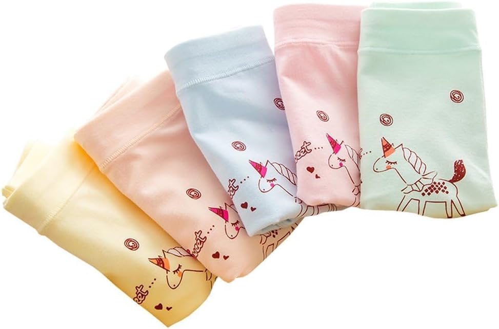 CHUNG Toddler Little Girls Kids Briefs Panties Soft Cotton Boyshort Underwear Pack Big Girl Daily Cute Pattern