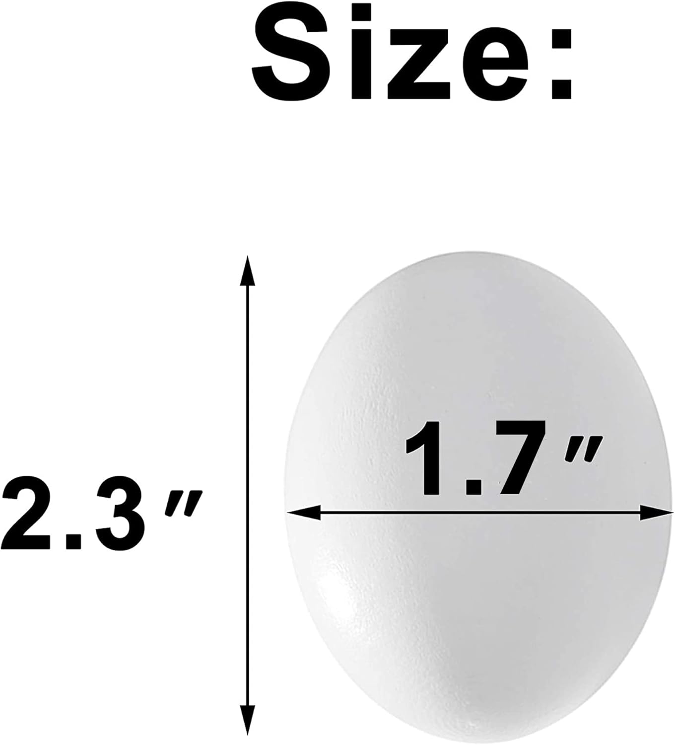 CALPALMY 24 Pieces Hyper-Realistic White Wooden Eggs - 2 Dozen Fake Easter Eggs for Painting, Decorating, Crafting, Pretend Play, Simulation Toys, Fake Food, Nest Box Training