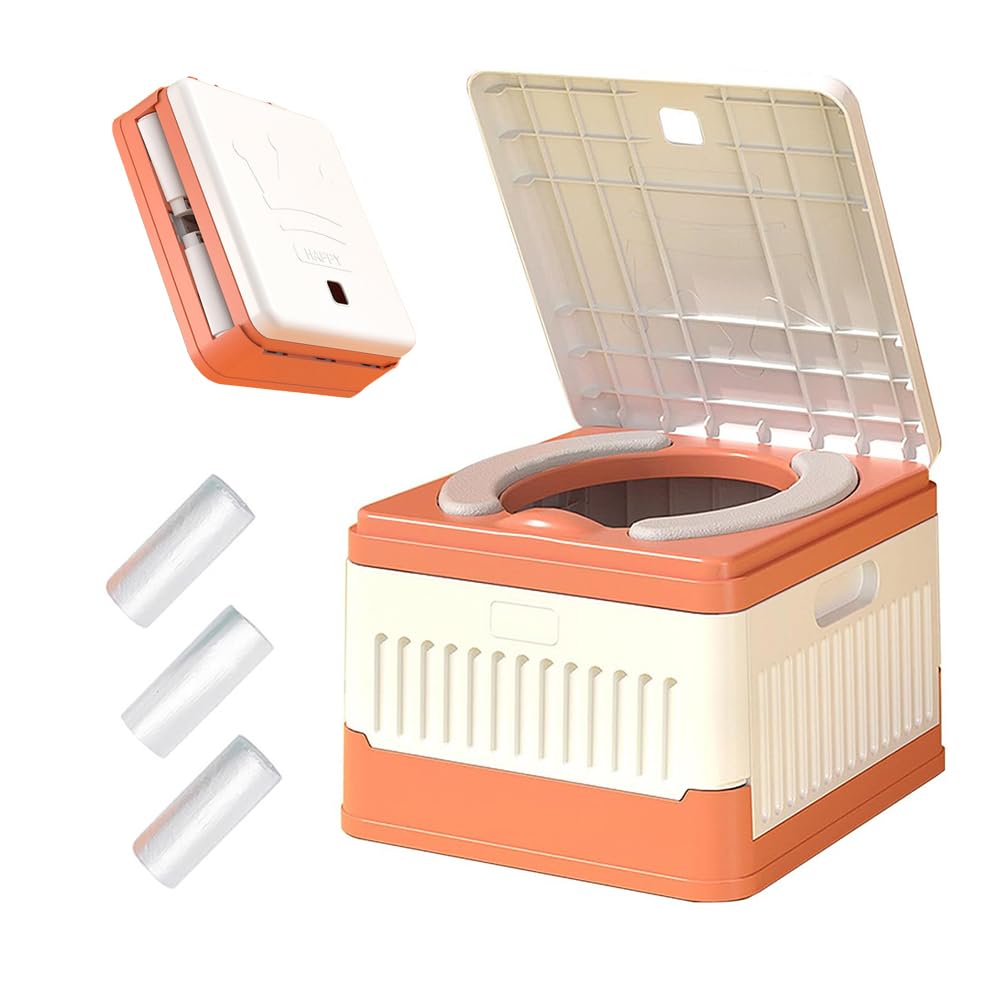 SunnySmile Toddler Travel Potty,Kids Portable Potty,Used for Indoor and Outdoor, Outdoor Camping, Traffic Jams and Travel, Etc. Lncludes 45 Replacement Bags.