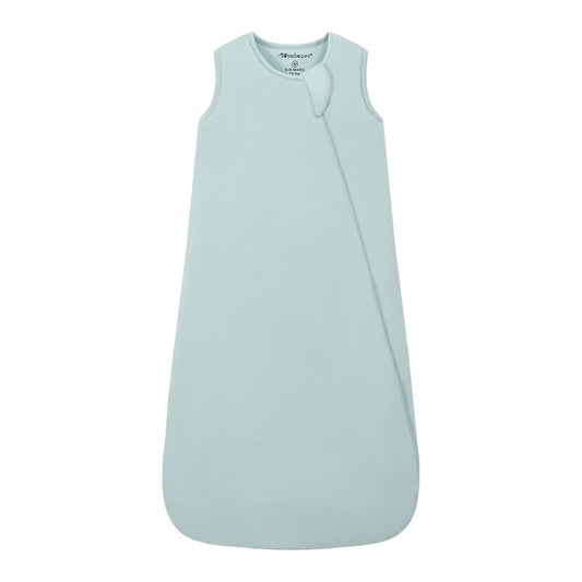 Mosebears Unisex Baby Sleep Sack 1.0 TOG, Supersoft Rayon Made from Bamboo Wearable Blanket with 2-Way Zipper(Sage,6-18 Months)