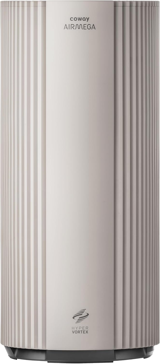 COWAY Air Purifiers for Large Room Whole Home Up to 3,285ft², True HEPA Filter for Smoke, Allergen, Pet Dander, Odor, PM(1, 2.5, 10), AQI, Turbo Eco Mode, Energy Star, 3yr Warranty, Airmega 450 Beige