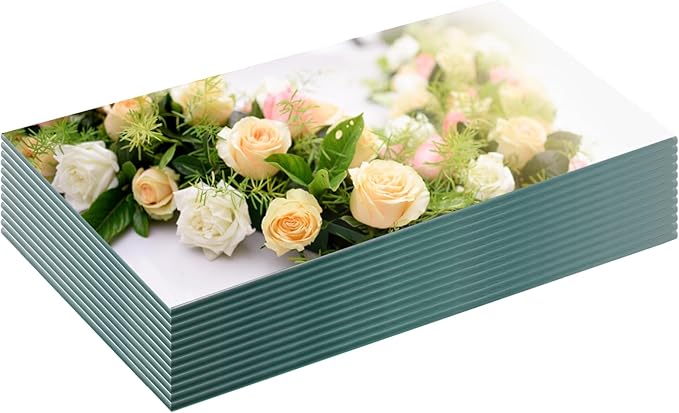 VASUHOME 5 x 12 inch Mirror Candle Plate for Table Centerpieces, Set of 12, 2 mm Thick, Mirror Tiles for Wall, Table Wedding Centerpieces, Party Decor and Crafts