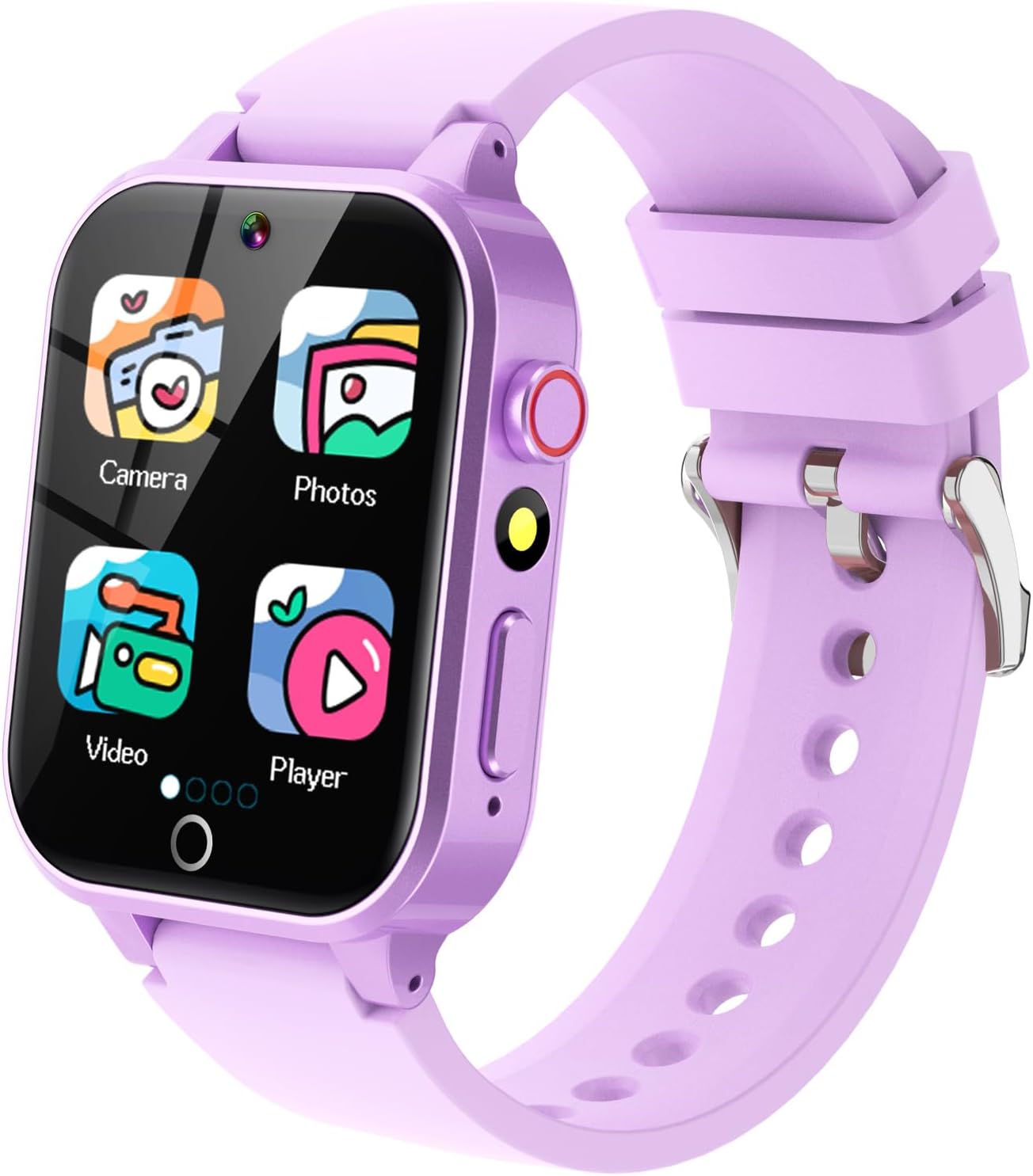 Vakzovy Kids Smart Watch Girls Gift for Girls Age 6-12, HD Touchscreen Kids Watch with 26 Games Camera Video Music Player Pedometer Educational Toys Christmas Birthday Gifts 5 6 7 8 9 10 Year Old