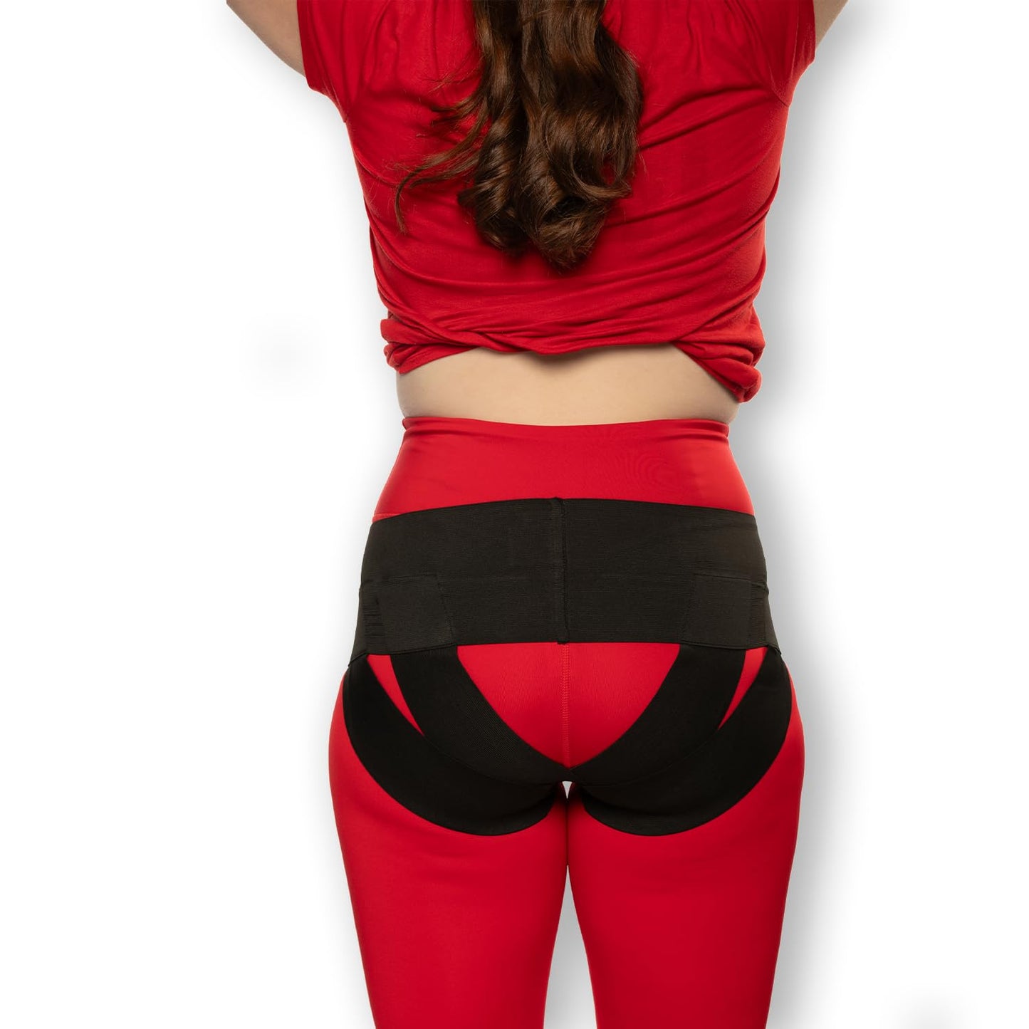 Patented Women’s Pelvic Floor Orthotic Support Belt ― Uterus Pain Relief Girdle for Dropped Bladder, Vulvar Varicosities, Postpartum Recovery, SPD | High Waist (Black, Large)