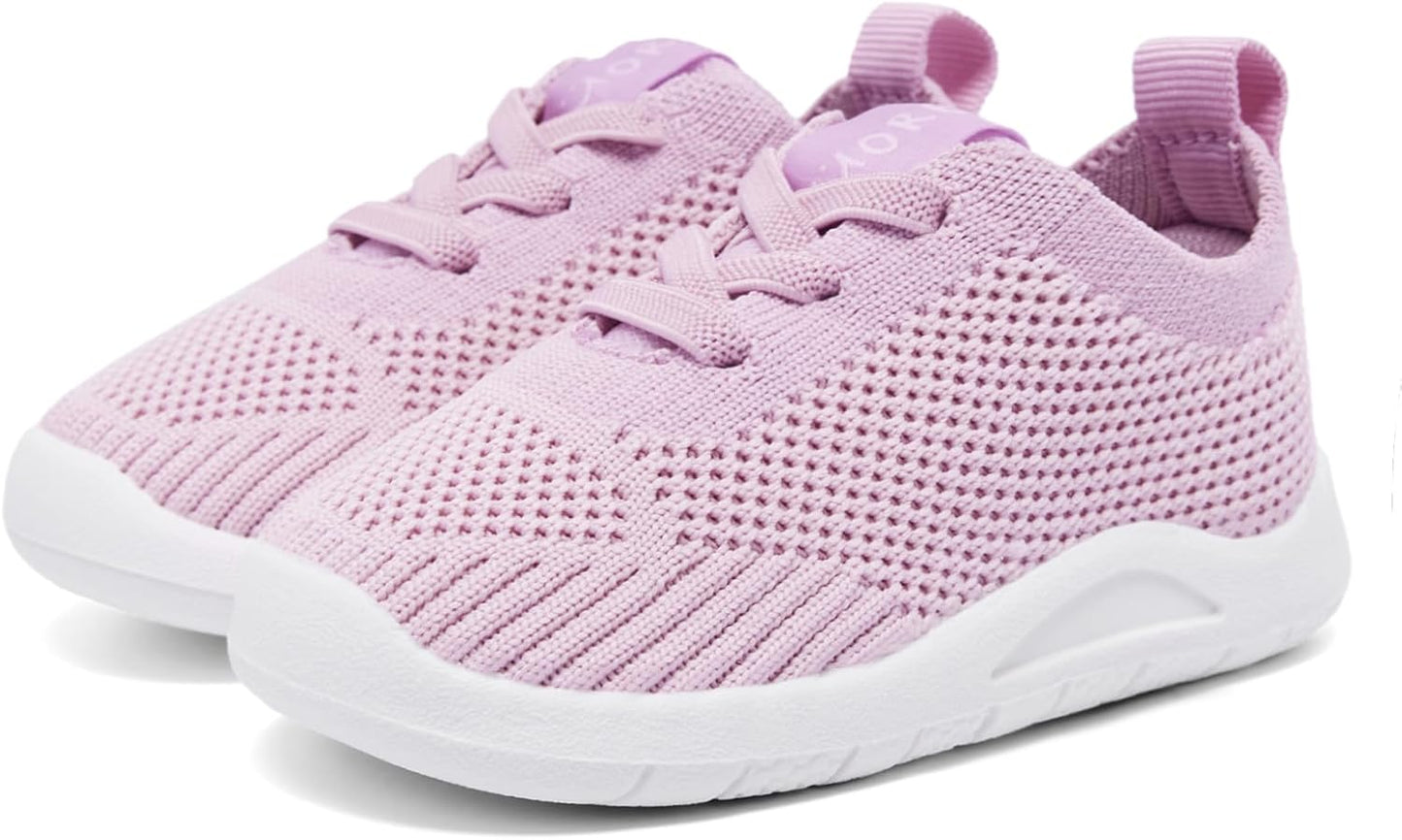 MORENDL Toddler Shoes Baby Walking Sock Shoes Infant Sneakers 0-4 Years Boy Girl Barefoot Tennis Shoe Non-Slip Brethable