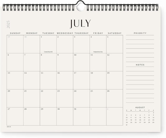 Jotsome Wall Calendar 2025-2026, Academic Monthly Wall Calendar From July 2025 to December 2026 14.2x11.2 inch for Home and Office, Easy Planning