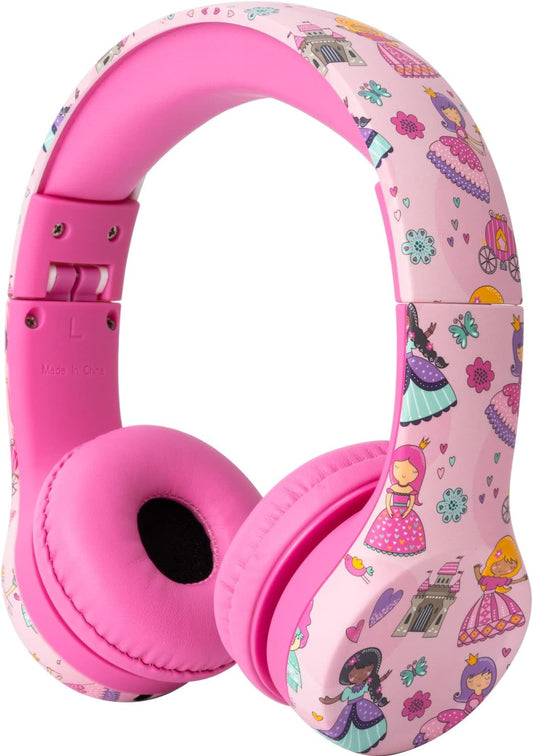 Snug Play+ Kids Headphones – Volume Limited 93dB for Safe Listening – Foldable, Durable Headphones for Toddlers, Boys & Girls – Tangle-Free Cord – Ideal for Travel, School, Tablets - Princess