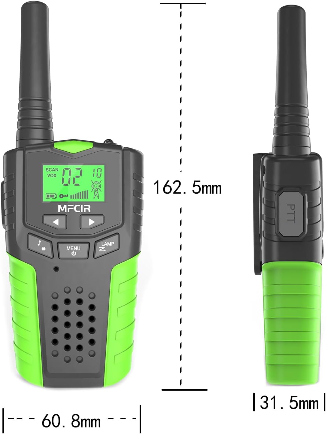 Kids Walkie Talkies Rechargeable 3 Pack,Long Range Walky Talky for Family Games Outdoor Hiking Camping,Mini Small Walkie Talkie 2 Way Radio Toy Boy Girl for 3-12 Year Old,Christmas Birthday Present