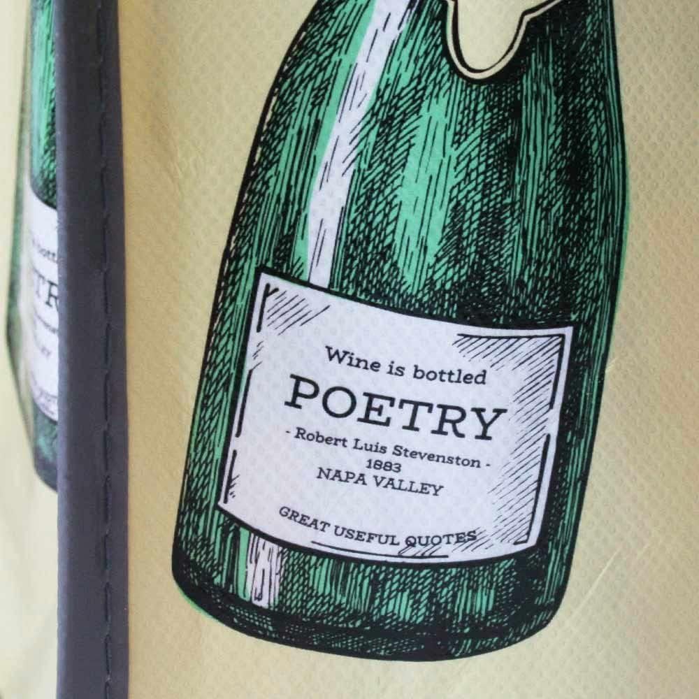 Set of 8: G.U.S. Eco-Friendly Wine Bags - Water Resistant, Reusable Wine Bags with Wide Sturdy Handles. Durable, Affordable. Uniquely Printed Designs