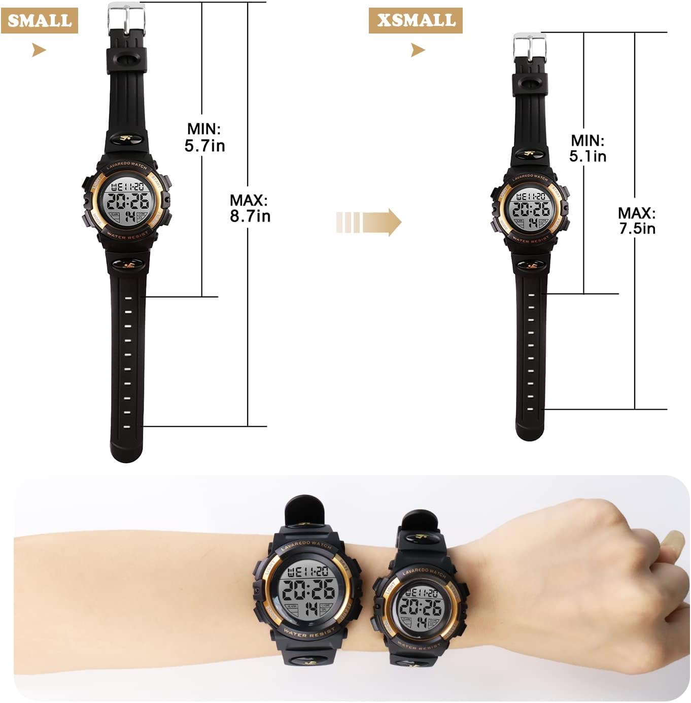 Kids Watch,Boys Watch for 3-15 Year Old Boys,Digital Sport Outdoor Multifunctional Chronograph LED 50 M Waterproof Alarm Calendar Analog Watch for Children with Silicone Band,Kids Gift