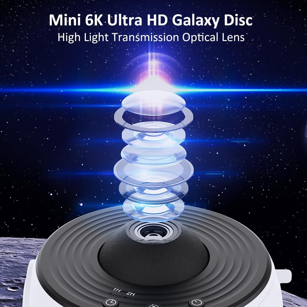 Planetarium Star Projector, Galaxy Projector,Realistic Starry Sky Night Light,4K Replaceable HD 13 Film Discs,for Kids Bedroom Ceiling Home Living Room Decor Birthday Gifts