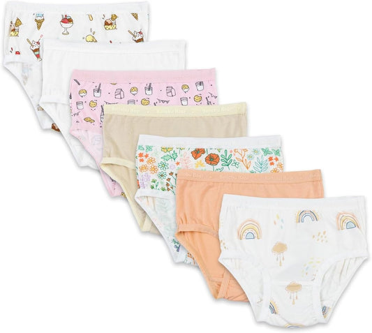Bellabu Bear Girl's Rayon from Bamboo Underwear 7-Pack