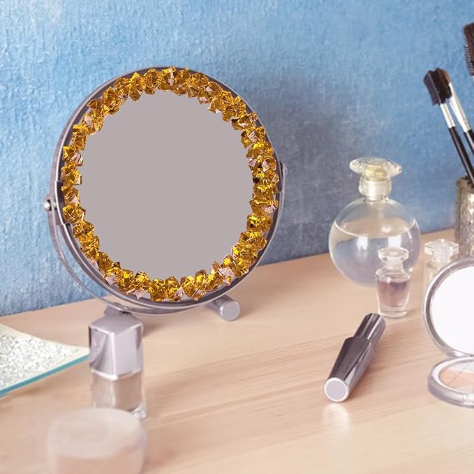 Babenest Acrylic Crushed Ice Rocks, 150 PCS Fake Crystals Plastic Ice Cubes Diamonds Gems for Vase Fillers, Home Decoration, Table Scatter, Event, Wedding, Arts & Crafts (Orange)