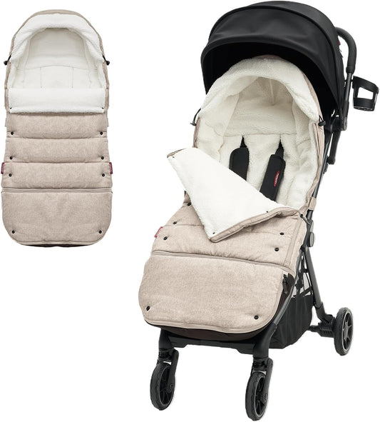 Momcozy Stroller Footmuff | Universal, Weather-Proof, Warm Stroller Bunting Bag | Extendable Winter Cover | Adjustable Buckle