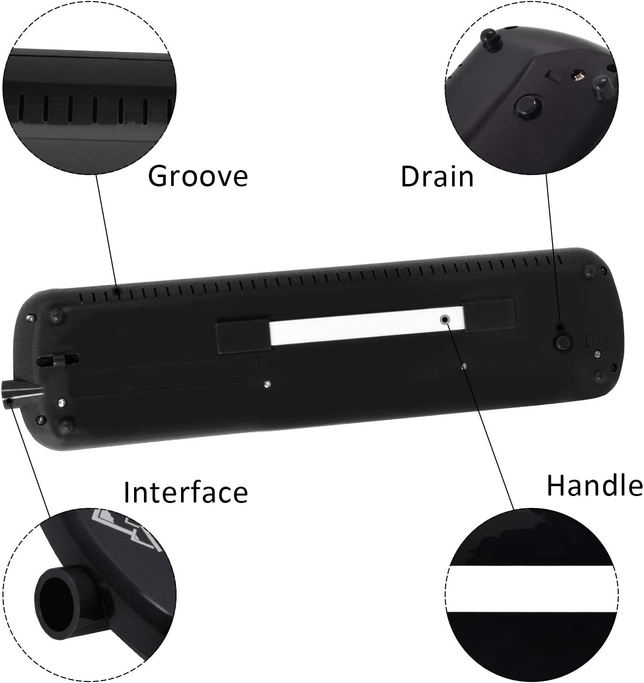 EASTROCK 32 Key Melodica Instrument Air Piano Keyboard Soprano Melodica with 2 Mouthpieces Tube Sets Carrying Bag for Beginners Adults Gift Black