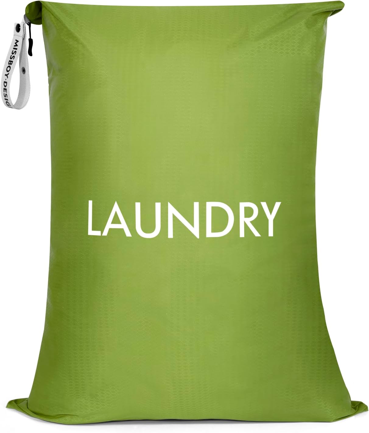 MissBoy Laundry Bag, Nylon Dirty Clothes Storage Bag, Splash-proof Travel Camping Laundry Bags with Zip, Lightweight Foldable Swimming Dry Wet Bag