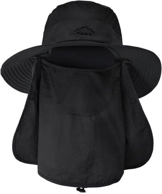 Sun Hats for Men Women Fishing Hat UPF 50+ Breathable Wide Brim Summer UV Protection Hat