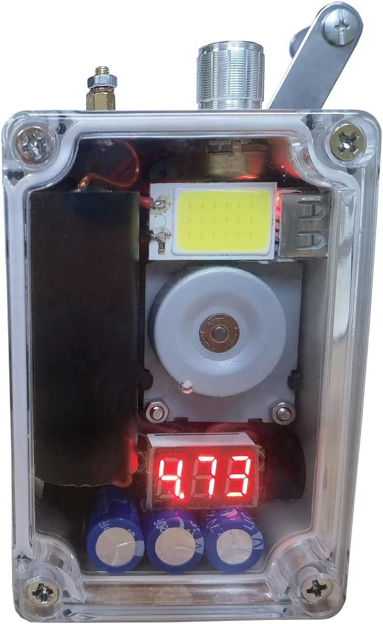 Gikfun DIY Hand Crank Generator Kit - Portable Survival Lighting Kit with COB Light and Lighter for Camping, Hiking, Blackouts - Compact Survival Gear for Outdoor and Home Backup GK1031