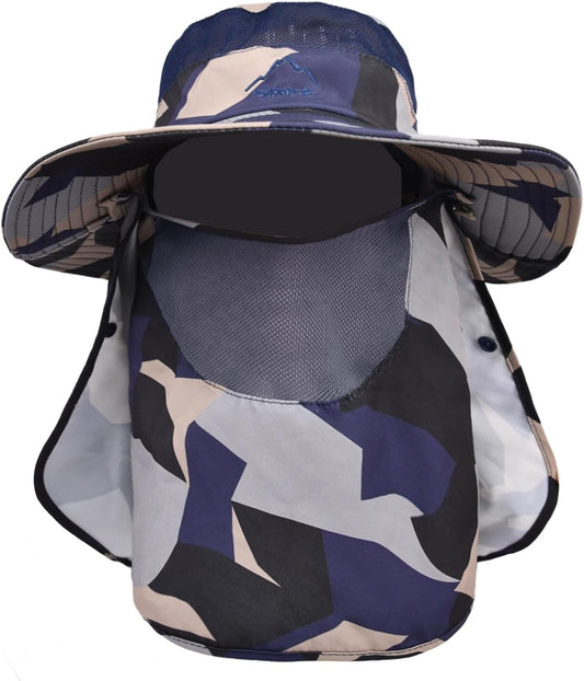 Sun Hats for Men Women Fishing Hat UPF 50+ Breathable Wide Brim Summer UV Protection Hat