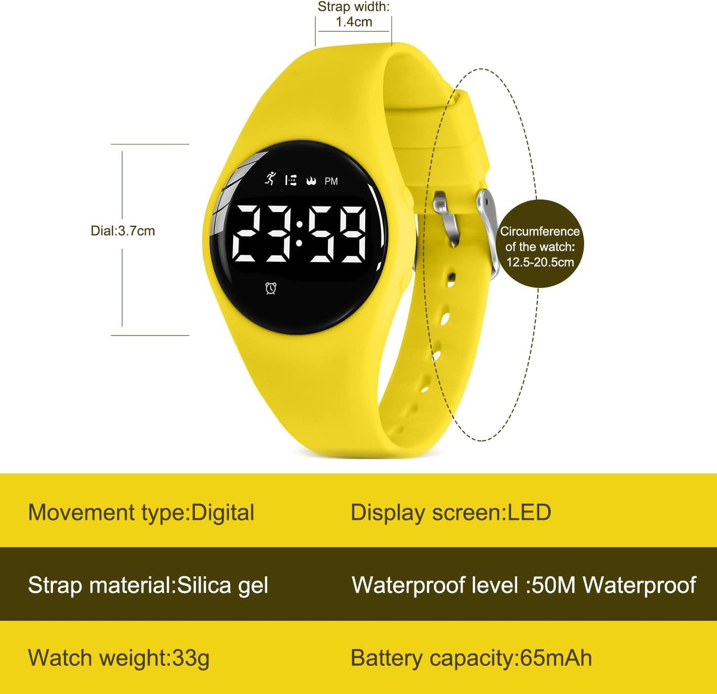 Kids Watches for Girls Boys Digital Sport Watch with Step Counter Pedometer Vibration Alarm Clock, No App Waterproof Fitness Tracker Kids Watch Boys Girls Teens Students Ages 5-16