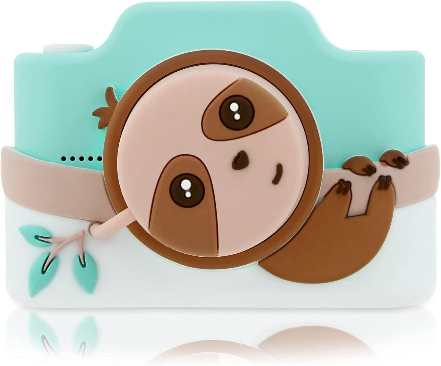 Kidamento Kids Digital Camera & Video Camcorder with Touchscreen, Soft Silicone Casing, Detachable Lens Cap, 32GB Memory Card - Model K Zippy The Sloth