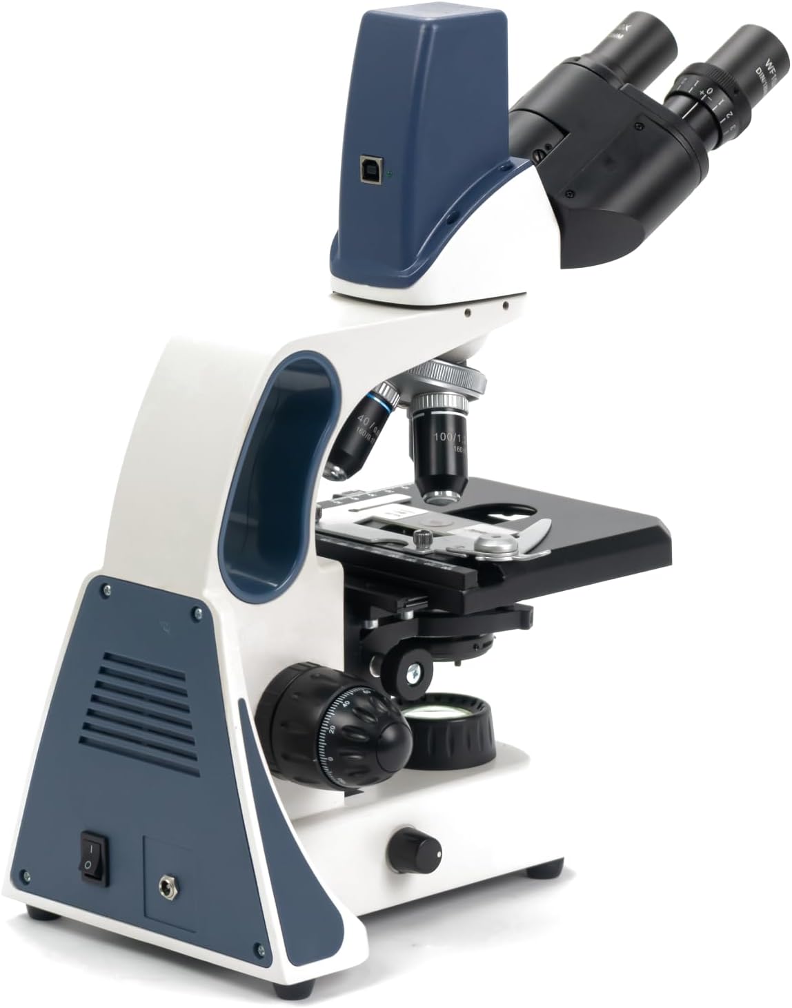 SWIFT Student Professional LED Binocular Compound Microscope with a Built-in 3MP Digital Camera,Siedentopf Head,Research-Grade,Mechanical Stage,Ultra-Precise Focusing,3W LED for Adults Lab