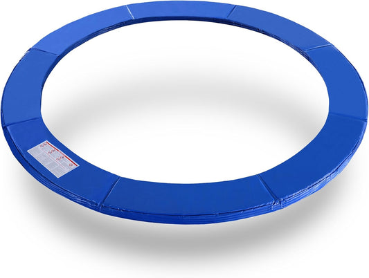 ExacMe Trampoline Pad Replacement 16 15 14 13 12 10 8 Foot, Waterproof Safety Spring Cover Round Frame Pad, No Hole for Pole