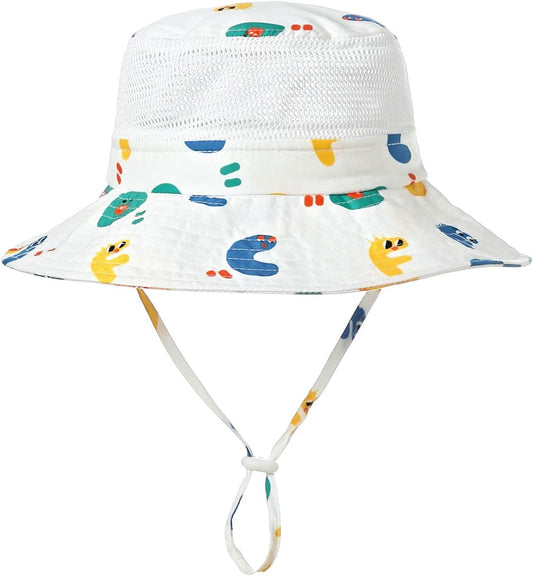 Home Prefer UPF50+ Wide Brim Sun Hat Boys Girls Sun Protection Hat Zoo Beach Swim Safari Bucket Hat for Baby Toddler Kid