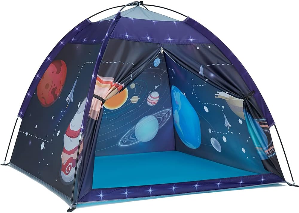 Space World Play Tent-Kids Galaxy Dome Playhouse for Boys and Girls Imaginative Play Popup Tent for Kids Indoor/Outdoor Fun,Perfect Kid’s Gift- 47" x 47" x 43"