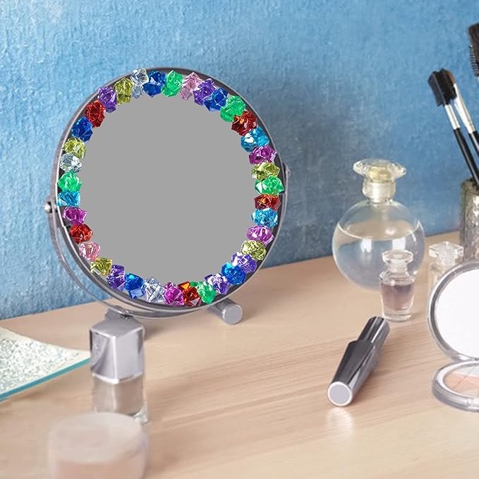 Acrylic Crushed Ice Rocks, Babenest 150 PCS Fake Crystals Plastic Ice Cubes Diamonds Gems for Vase Fillers, Home Decoration, Table Scatter, Event, Wedding, Arts & Crafts (Multicolor)