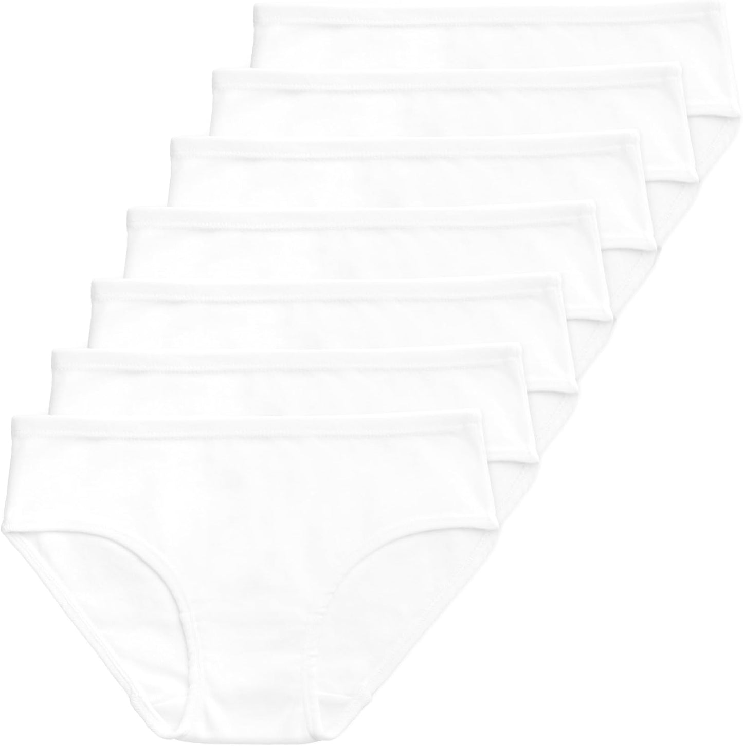 Lucky & Me Girls 100% Organic Cotton Underwear Briefs, Gracie 7 Pack